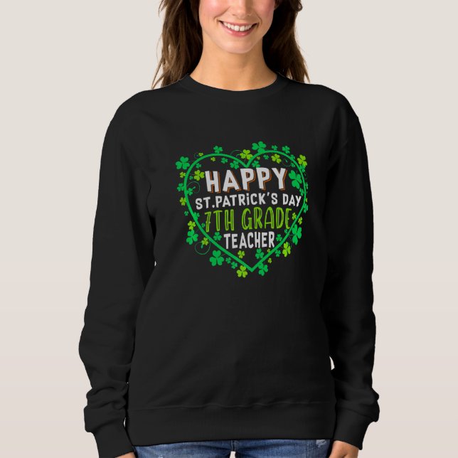 Lycklig St patrick's day Klass Lärare Irish Sha T Shirt (Framsida)