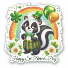 Lycklig St. Patrick's Day-klistermärke Klistermärken