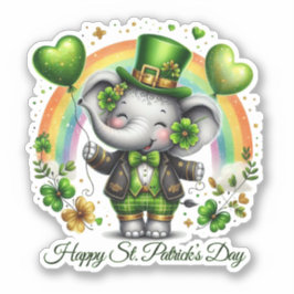 Lycklig St. Patrick's Day-klistermärke Klistermärken