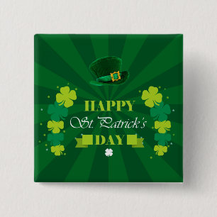 Lycklig St. Patrick's Day Knapp