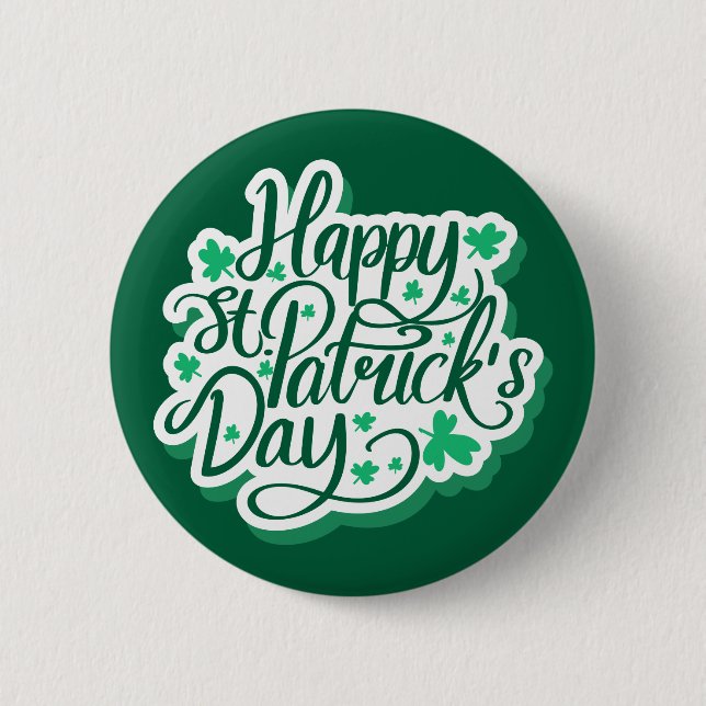 Lycklig St. Patrick's Day Knapp (Framsida)