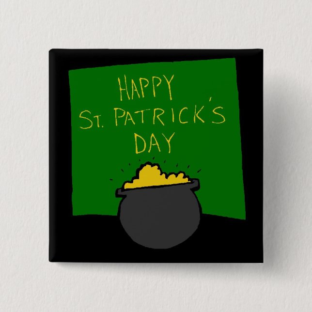 Lycklig St. Patrick's Day Knapp (Framsida)
