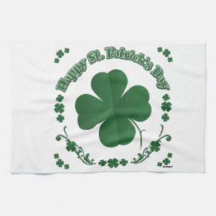 Lycklig St. Patrick's Day Kökshandduk