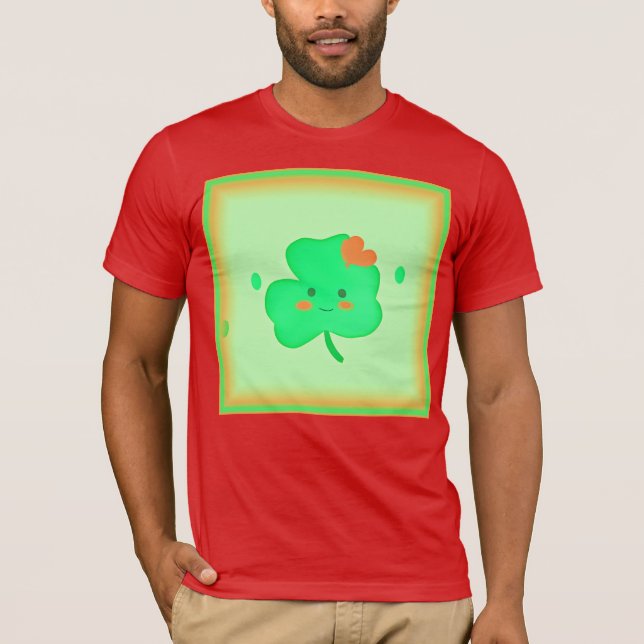 Lycklig St. Patrick's Day. Köp nu T Shirt (Framsida)