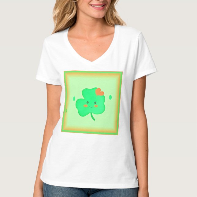 Lycklig St. Patrick's Day. Köp nu T Shirt (Framsida)