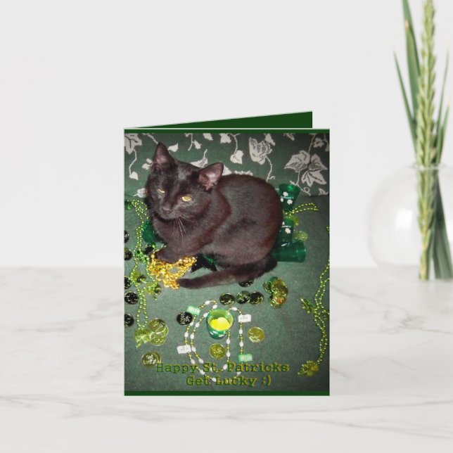 Lycklig St. Patricks Day Kort (Framsida)