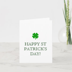 LYCKLIG ST PATRICK'S DAY! kort