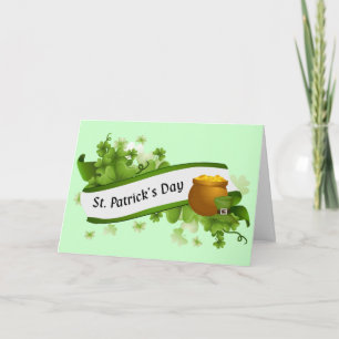 Lycklig st patrick's day kort
