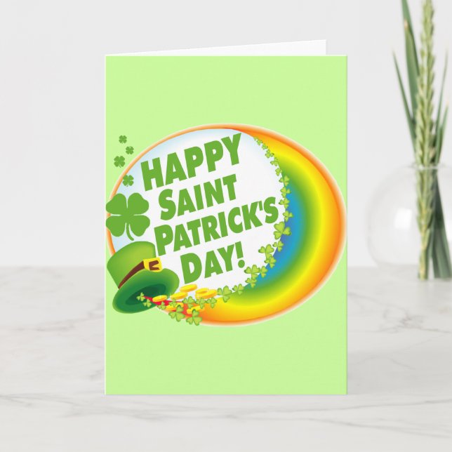 Lycklig St. Patrick's Day! Kort (Framsida)