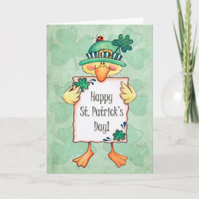 Lycklig St. Patrick's Day Kort (Framsida)