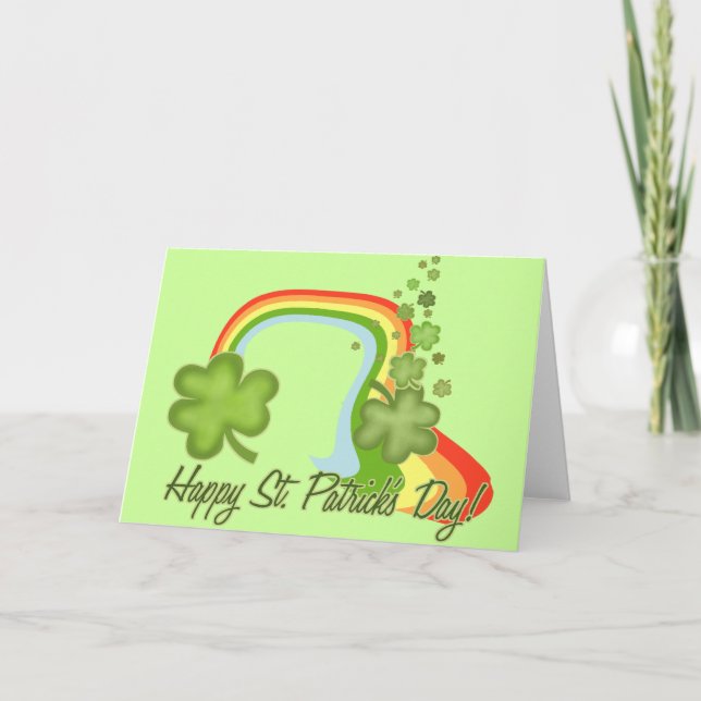 Lycklig St patricks day Kort (Framsida)