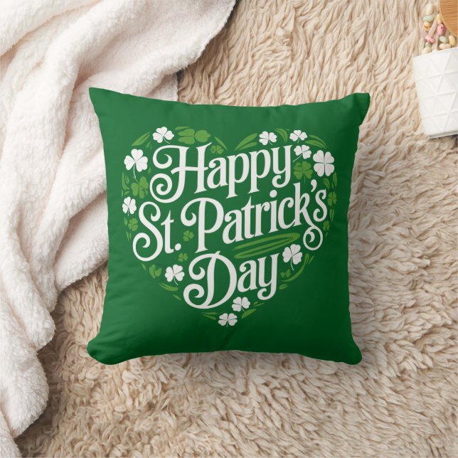 Lycklig St patrick's day Kudde (Filt)