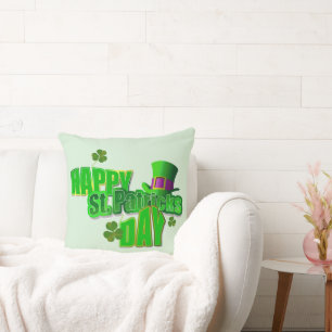 Lycklig St. Patrick's Day Kudde