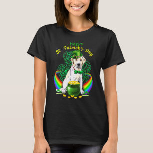 Lycklig St patricks day Labrador Leprechaun Hat Sh T Shirt