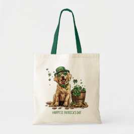 Lycklig St. Patrick's Day Labrador Retriever Hund Tygkasse