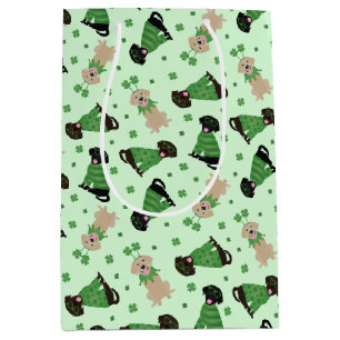 Lycklig St patricks day Labrador Retriever Hundar