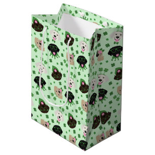 Lycklig St patricks day Labrador Retriever Hundar