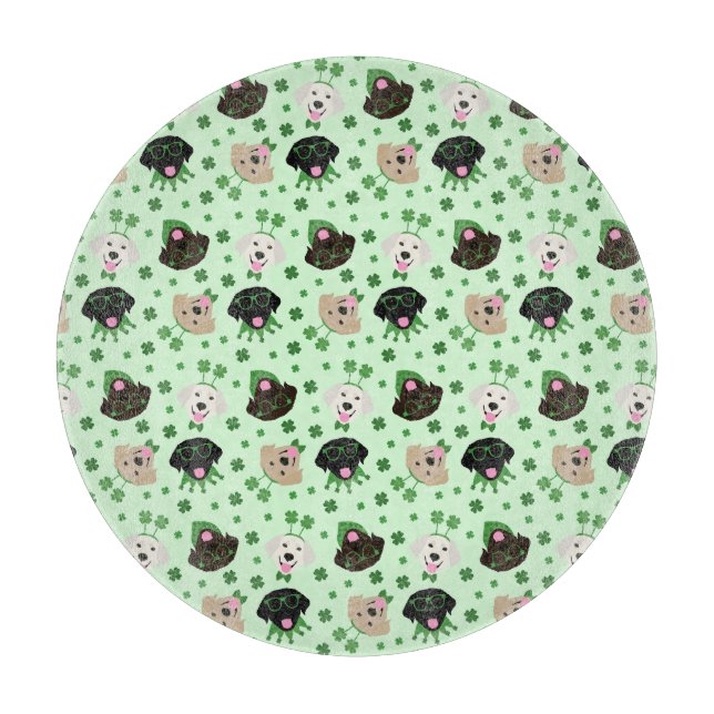 Lycklig St patricks day Labrador Retriever Hundar (Framsidan)