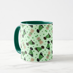 Lycklig St patricks day Labrador Retriever Hundar Mugg