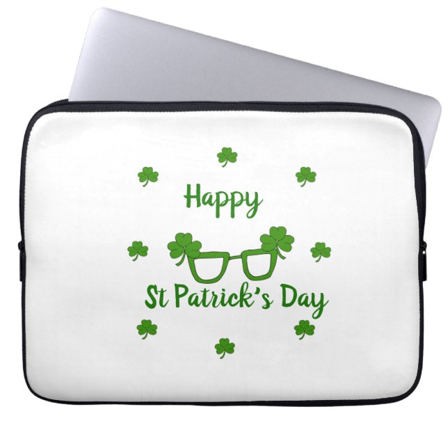 Lycklig St patrick's day Laptop Fodral (Framsidan)