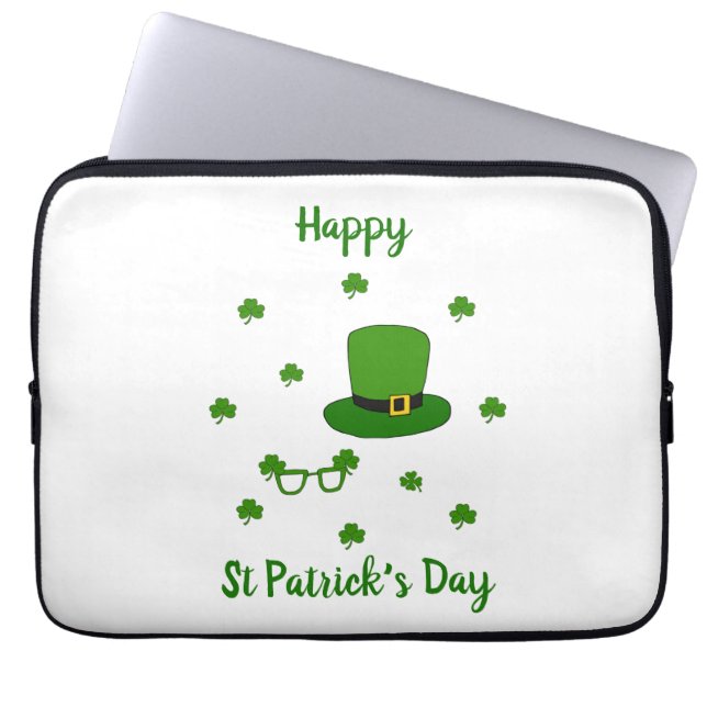 Lycklig St patrick's day Laptop Fodral (Framsidan)