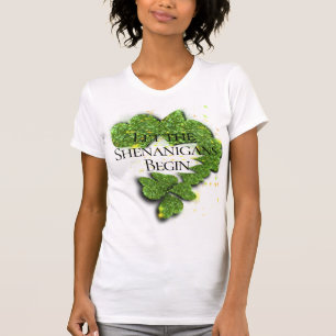 Lycklig St. Patrick's Day, låt Shenanigans börja T Shirt