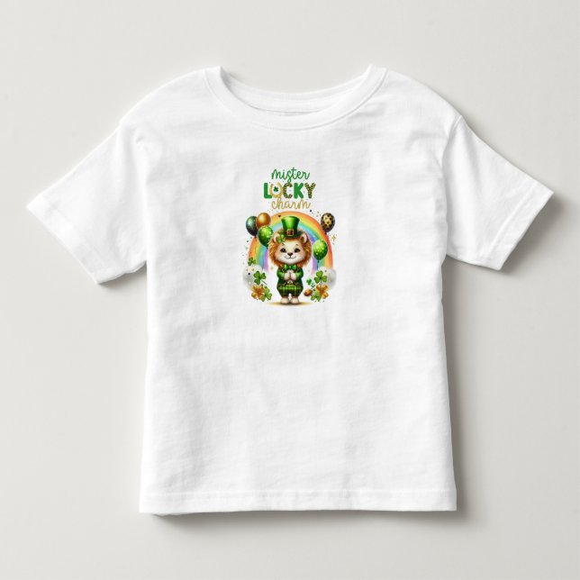 Lycklig St. Patrick's Day Lejon T Shirt (Framsida)