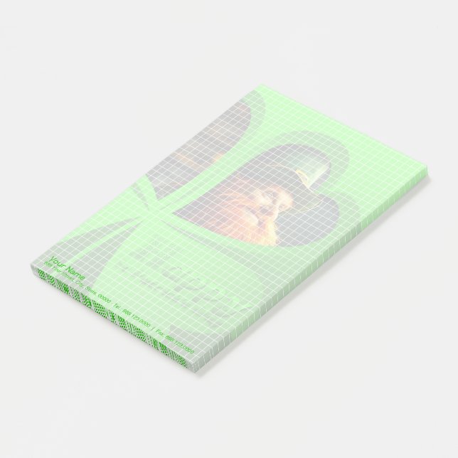 Lycklig St patrick's day Leprechaun Corporate NP5 Post-it Block (Vinklad)