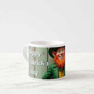 Lycklig St. Patrick's Day Leprechaun Espressomugg