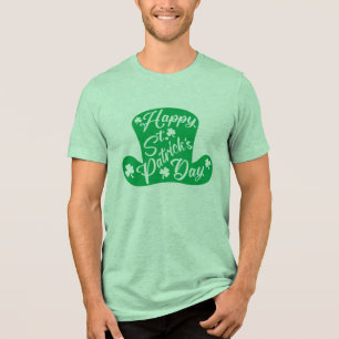 Lycklig St. Patrick's Day Leprechaun Hat T Shirt