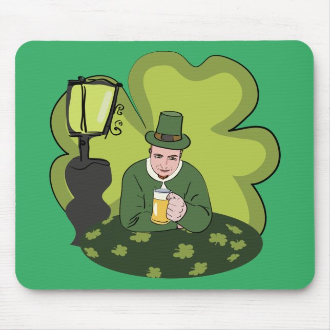 "LYCKLIG ST. PATRICK'S DAY’ LEPRECHAUN MUSMATTA (Framsidan)