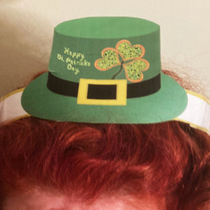 Lycklig St. Patrick's Day Leprechaun Papper Hat Pr Poster