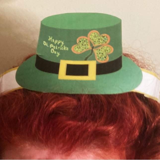 Lycklig St. Patrick's Day Leprechaun Papper Hat Pr Poster (Skapare uppladdad)