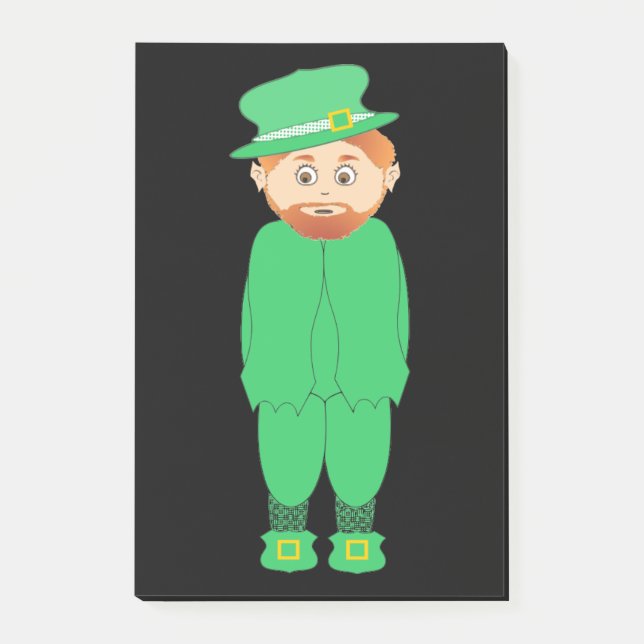 "LYCKLIG ST. PATRICK'S DAY’ LEPRECHAUN POST-IT BLOCK (Framsida)