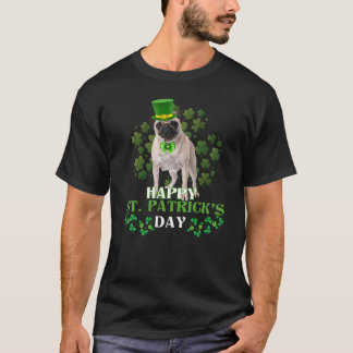 Lycklig St patricks day Leprechaun Pug Hund tröja