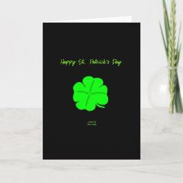 Lycklig St. Patrick's Day Lodrät Greeting Card Kort