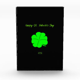 Lycklig St. Patrick's Day Lodrät Photo Block
