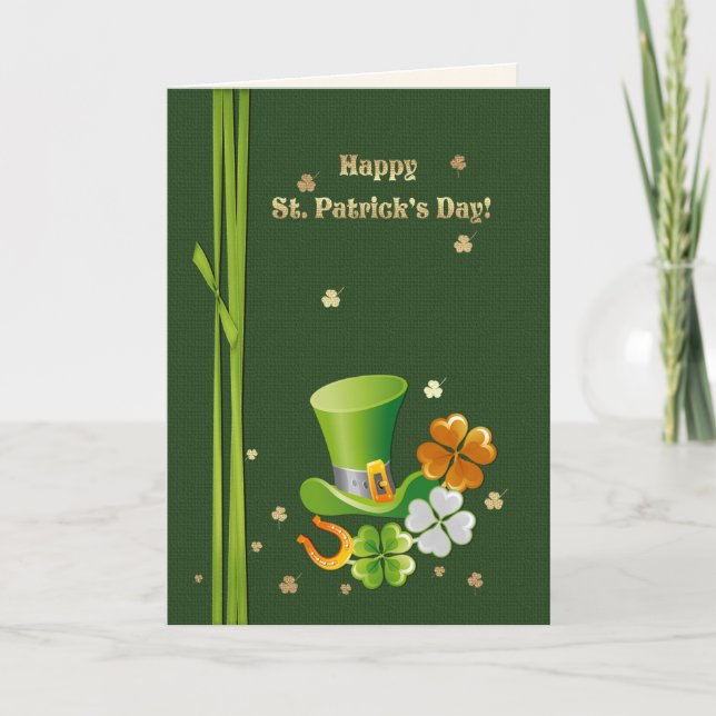Lycklig St. Patrick's Day. Lucky Charms Kort (Framsida)