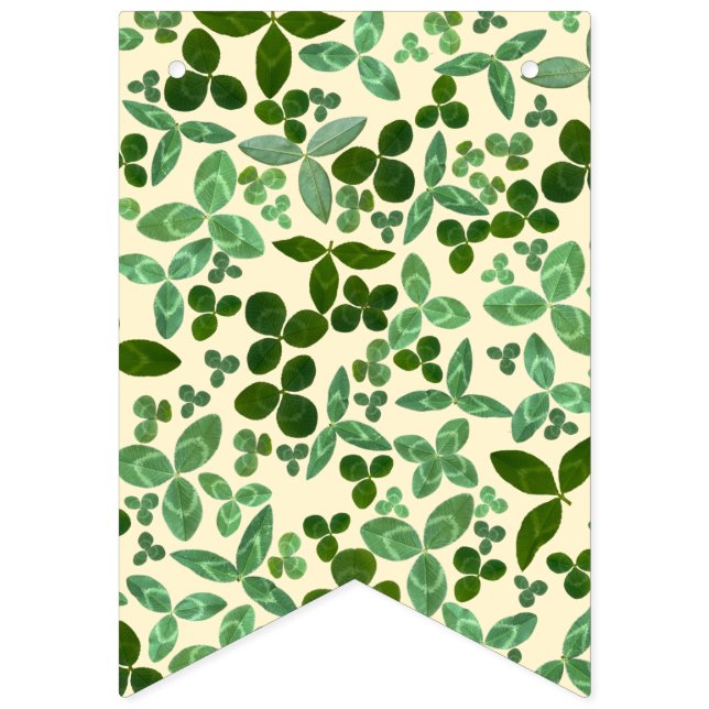 Lycklig St. Patrick's Day Lucky Klöver Vimplar (Första flaggan)
