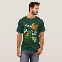 Lycklig St patricks day Lucky Leprechaun Pot of Gu T Shirt