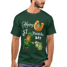 Lycklig St patricks day Lucky Leprechaun Pot of Gu