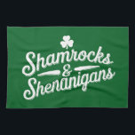 Lycklig St patricks day Lucky Shamrock&Shenanigans Kökshandduk<br><div class="desc">Lycklig St patricks day Lucky Shamrock&Shenanigans</div>