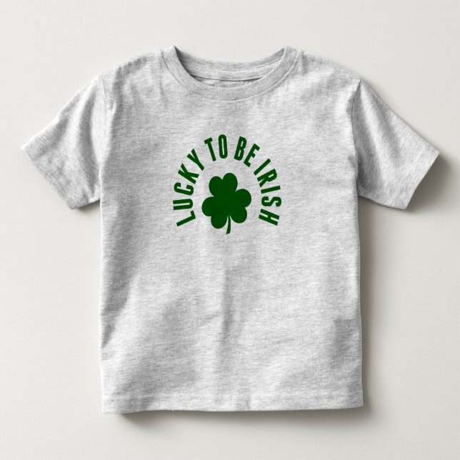 Lycklig St. Patrick's Day | Lucky to Irish T Shirt (Framsida)