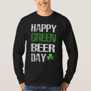 Lycklig St patrick's day Ludny Grönt Beer Irish Dr T Shirt