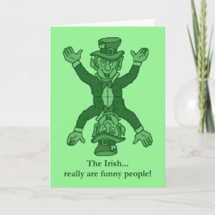 Lycklig St. Patrick's Day lustig Irish Saint patri Kort