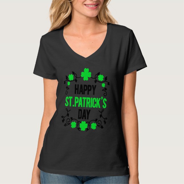 Lycklig St patrick's day Lycklig St Saint patrick T Shirt (Framsida)