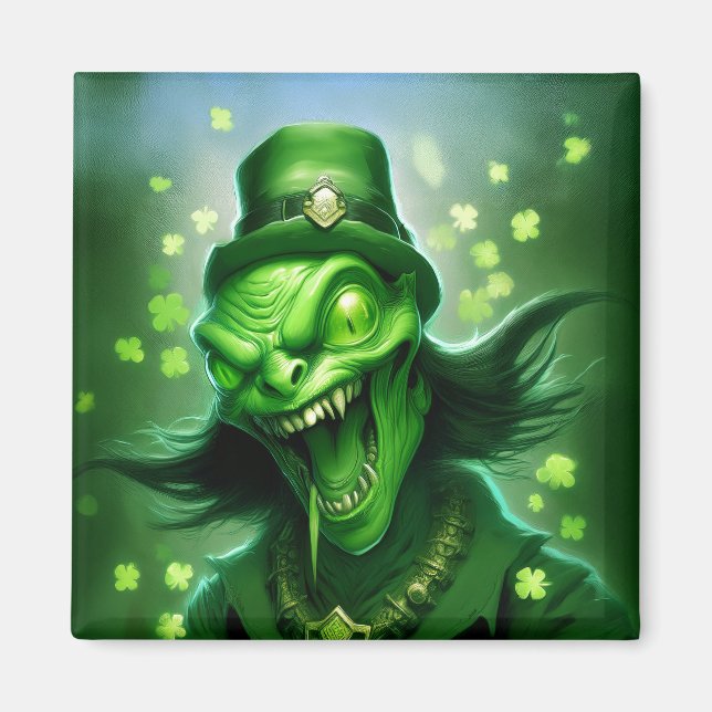 Lycklig St. Patrick's Day Magnet (Framsidan)