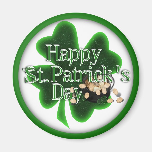 Lycklig St.Patrick's Day! Magnet (Framsidan)