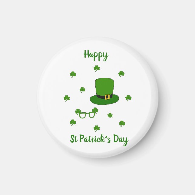 Lycklig St patrick's day Magnet (Framsidan)