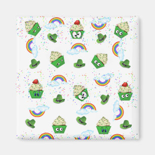 Lycklig St. Patrick's Day Magnets Muffinss Birthda Magnet